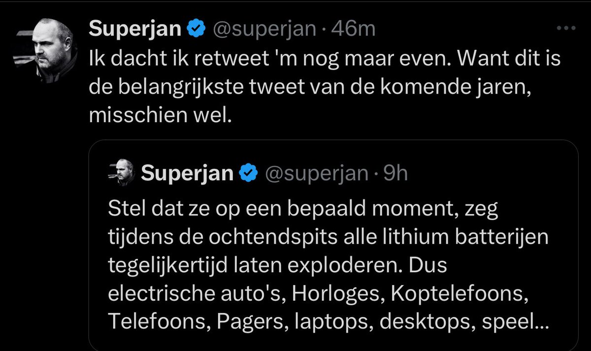 Die malle Jan <a href="/superjan/">Superjan</a> is weer lekker aan het fantaseren 😂🤣😂 wat een totale idioot