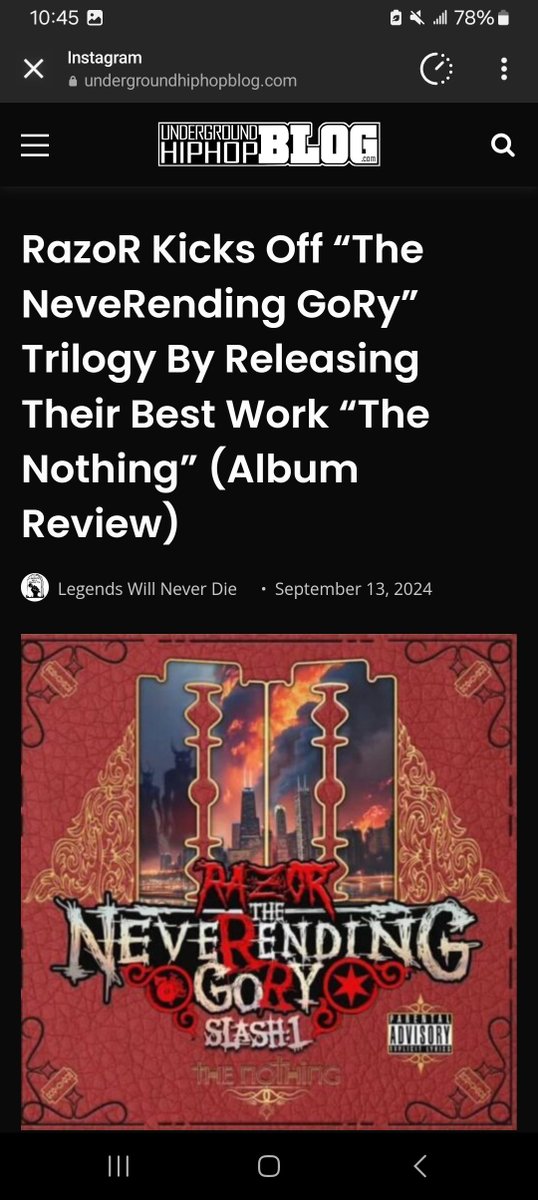 allhailtheRazoR's tweet photo. Reviews on ouR new album RazoR the neveRending goRy slash 1 the nothing have been gReat its available on all digital platfoRms and haRd copies aRe available at https://t.co/sHxQUdkTTn https://t.co/v2gkU340Jn