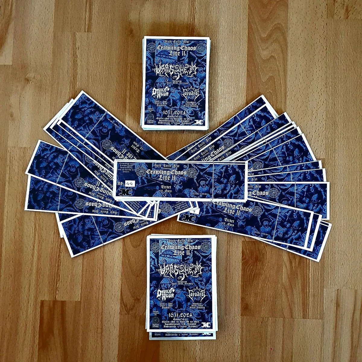 TCC_Records's tweet photo. CRAWLING CHAOS II
Hard Tickets &amp; Flyer have arrived!!!
Preorders will be shipped within this week. Link in comment !!!

https://t.co/9AqzZwW5JE https://t.co/VDfeAVngC3