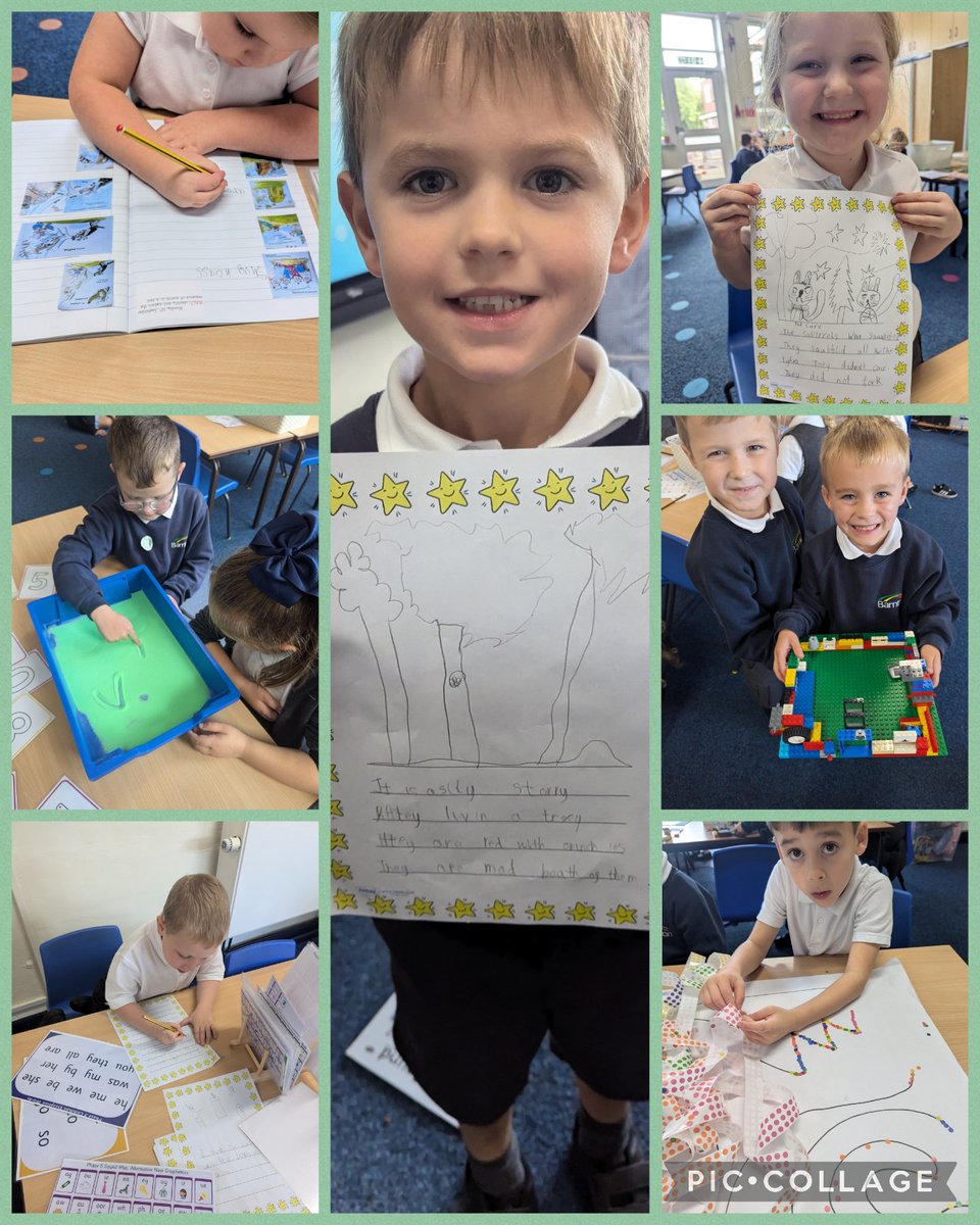 Letter and number formation, making predictions, sequencing stories and lots of fine motor activities. We have been super busy today! <a href="/BarntonMissR/">Miss Rutter</a>
