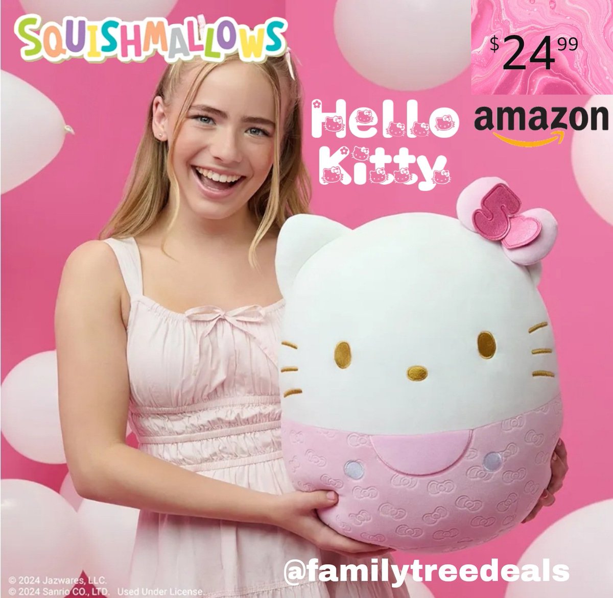 FamilyTreeDeals's tweet photo. Squishmallows Original Sanrio | 14-Inch | 🎉 50th Anniversary 🎂 | Embossed Hello Kitty | Official Jazwares Plush 🩷

https://t.co/w6XqYnxlha
🏃🏽‍♂️💨❗️HURRY BEFORE SALE ENDS ❗️👆🏽👆🏽

#amazonfinds #amazoncoupons #hellokitty #amazonfinds #amazon #familytreedeals #hellokitty50th #squishmallow #LimitedEdition #giftidea #hellokittycon #Collectible
