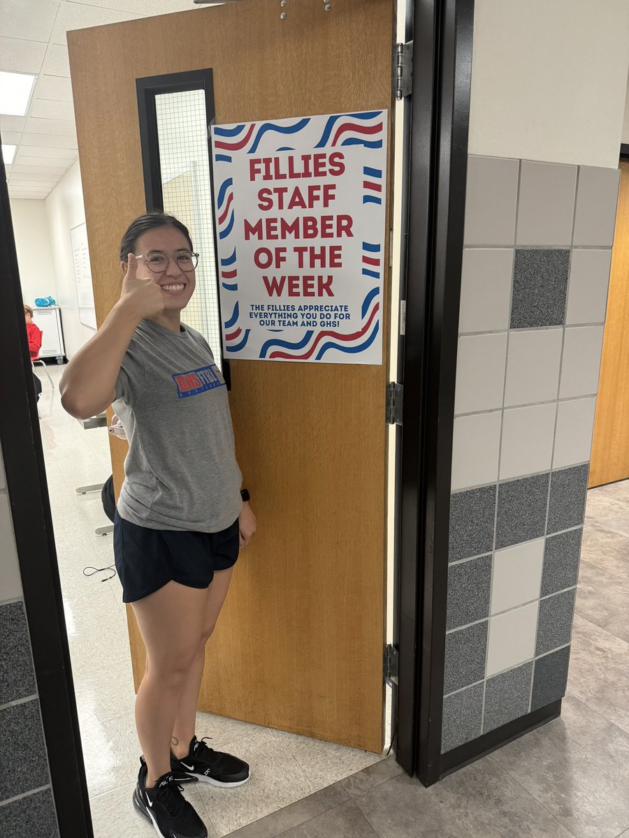 GrapevineAT's tweet image. Our very own Coach T being recognized as Fillies Staff Member of the Week! ❤️