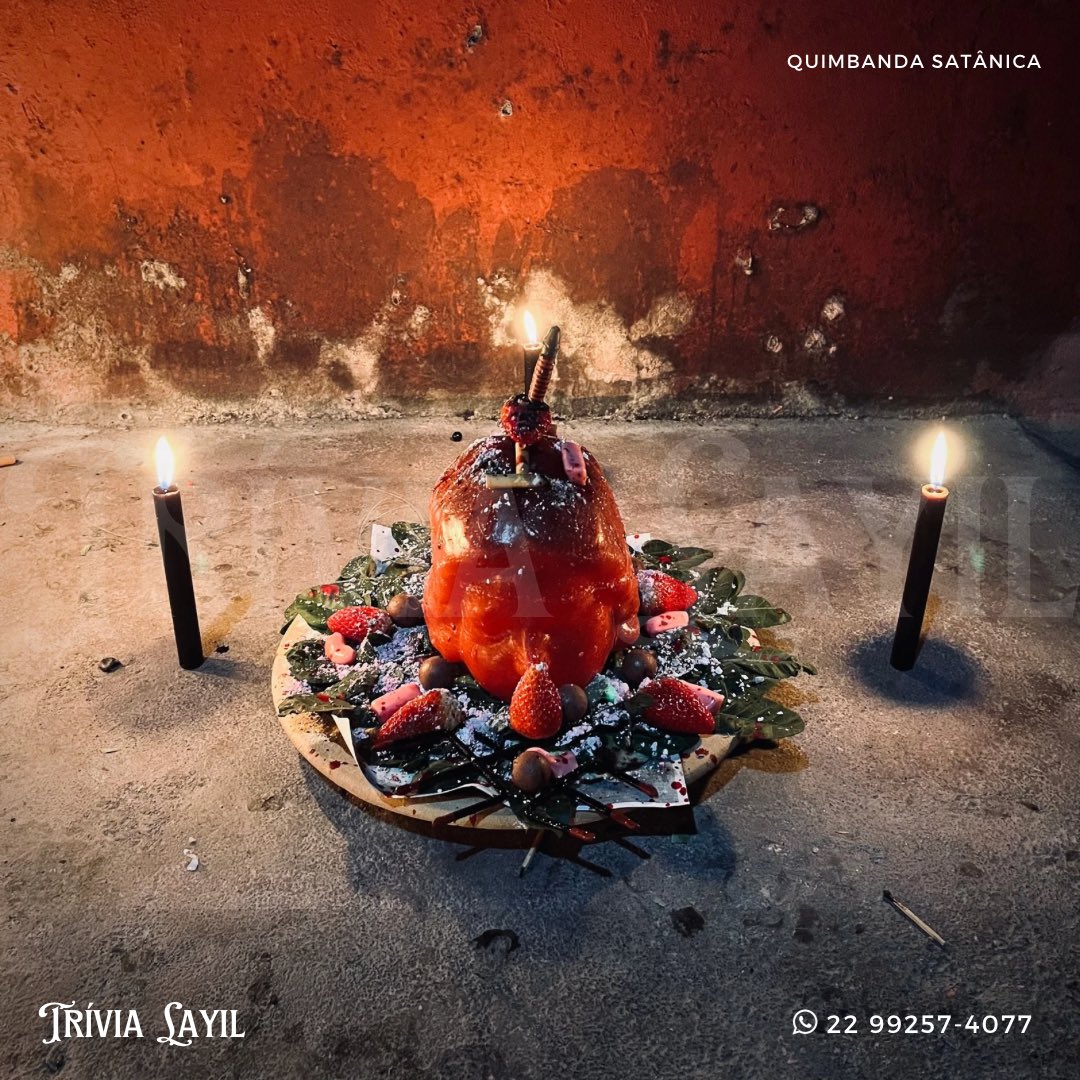 Trabalho de Amarração e Adoçamento Amoroso com matança para Exu Carniça, realizado também por Satanás Belzebuth, Dama da Noite, Tranca-Rua de Embaré, Maria Navalha e Mariazinha da Calunga Grande, no Templo de Quimbanda e Magia Negra Satanás Belzebuth e Pai Lúcifer