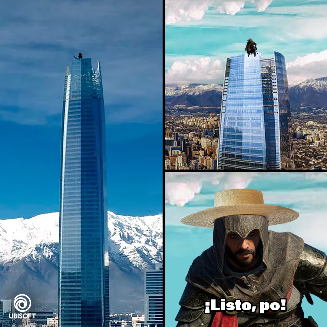 UbisoftLatam's tweet photo. ¡Felices fiestas patrias a mis sobrinos chilenos!
¡El camino fue largo y lleno de oscuridad, pero ahora lo caminamos desde las alturas!
Es día de pasarlo bacán, sobrinos 😎 https://t.co/HnYzYuxAcB