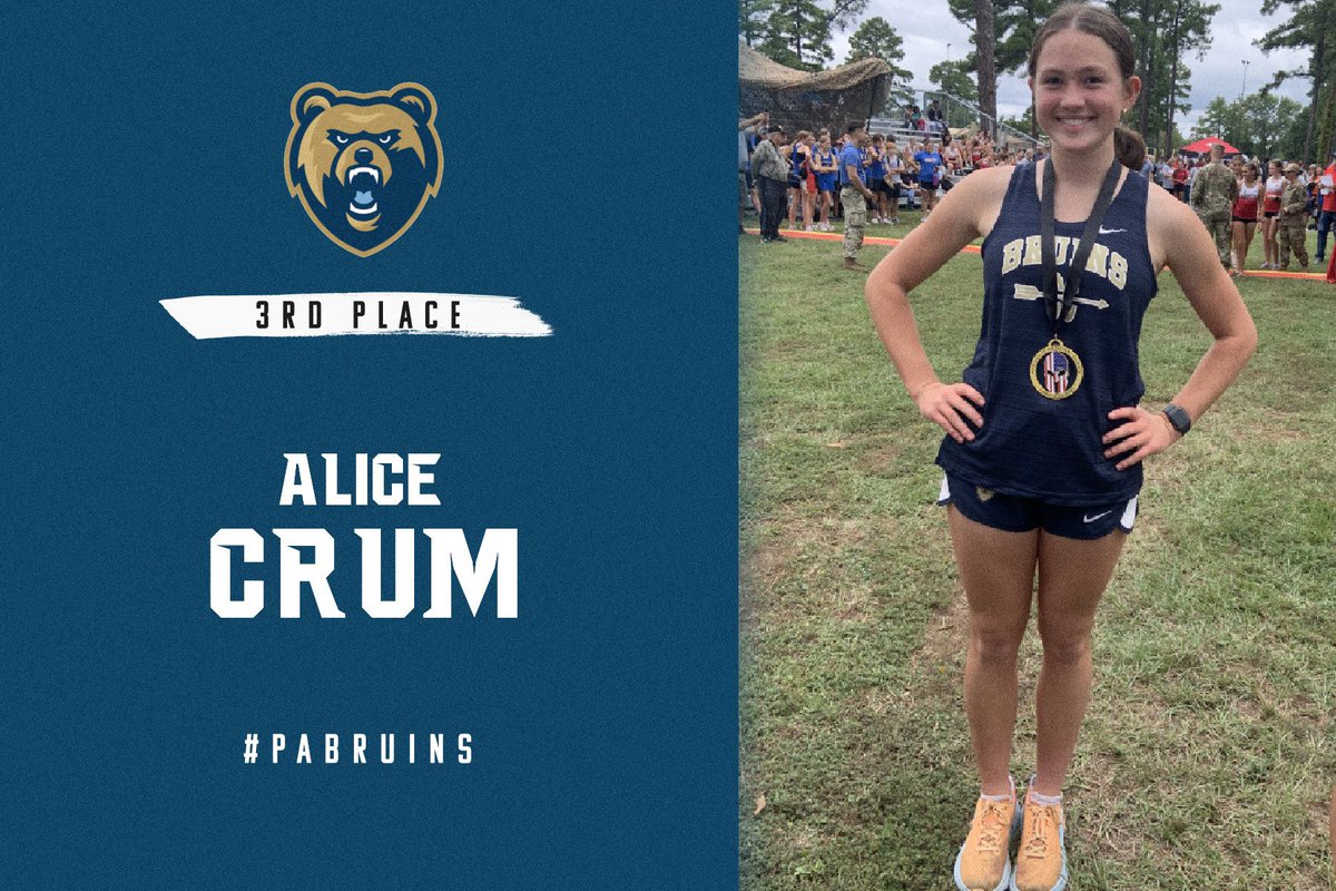PA_Bruins's tweet photo. ๐ Cross Country Success! ๐
PAโs runners shined at the Minute Man Race at Camp Robinson:
โขMiller Crum broke the JV race record, taking 1st with a time of 10:36!
โขAlice Crum placed 3rd for Senior Varsity Girls with a time of 21:11!
Great work, Bruins! ๐ช
#PACrossCountry https://t.co/E4vOKjBPgE