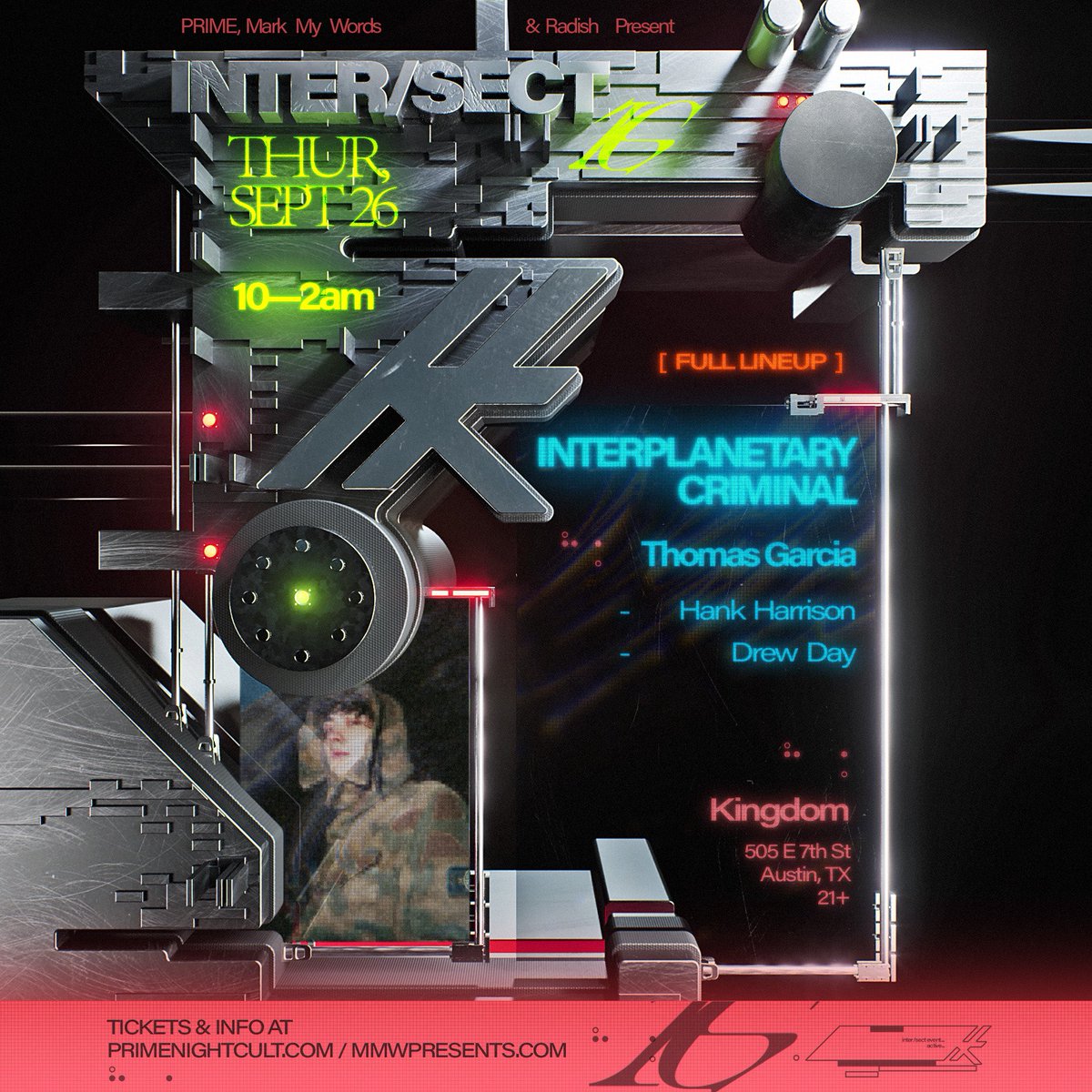 Austin — we are thrilled to present our full lineup for the legendary Interplanetary Criminal at Kingdom on 9.26 featuring <a href="/ThomasGarciaVS/">La Durísima - El Baile De Mia Out Now</a>, <a href="/hankharrison_/">hank</a>, and <a href="/DrewDayOFC/">Drew Day</a>.

Come experience the finest in UKG from one of the best to do it ⚡️
