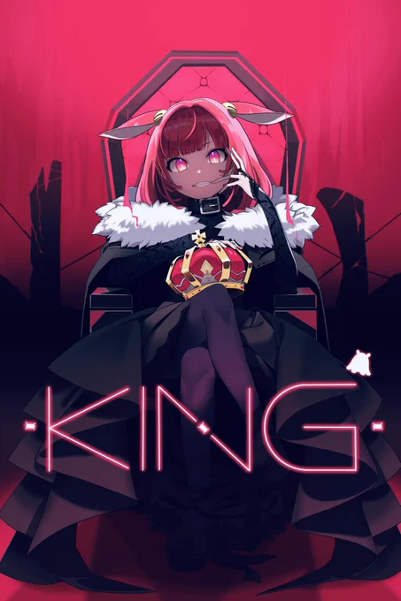 shortのテンプレート使わせていただきました。塗りのちょっとした変化を追うだけの一枚絵。KINGでめんだこちゃんを描かせていただきました 。ファンアート。 #めんだこ帝国博覧会 #描いてみた  より 