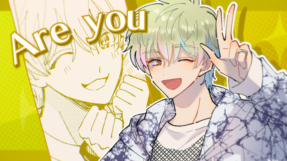 Tamon_anime's tweet photo. ⋱💛公開まであと𝟛時間💛⋰

　　　𝔸𝕣𝕖 𝕪𝕠𝕦 𝕣𝕖𝕒𝕕𝕪?

F/ACE「Eyes On You」リリックビデオ
本日21時〜プレミア公開💫
https://t.co/FBa5kfZyUd

感想はぜひ
#EyesOnYou 
#多聞くん今どっち!?
をつけて投稿してください🫶

チャンネル登録もよろしくお願いします🥰

#石橋ナツキ #天﨑滉平 https://t.co/wNdEBRu9oq