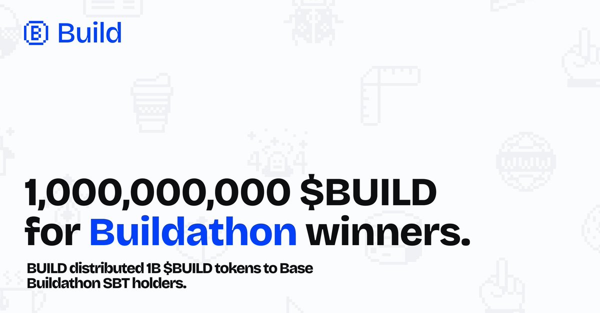 Great news for all based builders 🫡

Built something amazing during the Onchain Summer Buildathon with
<a href="/base/">Base</a>? If you claimed your SBT from <a href="/devfolio/">Devfolio</a>, you just got airdropped a share of 1B $BUILD tokens!