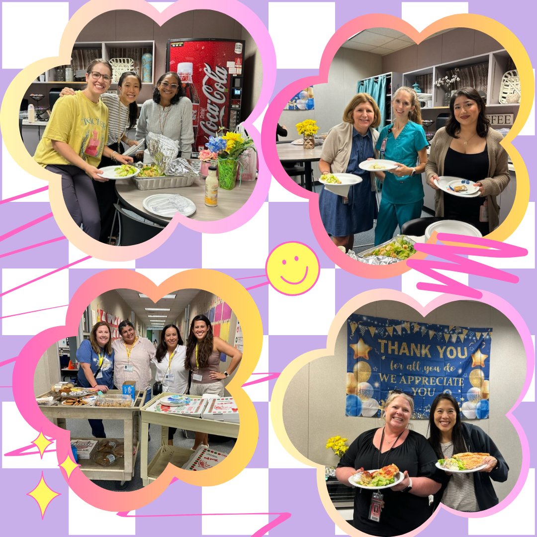 ⚠ Donations and Volunteers at work

Thank you to our Hospitality Team for providing a tasty lunch for our teachers and staff!!

Thank you to everyone who donated to help support our successful luncheon!

Thank you to our teachers and staff! You have a 🍕pizza🍕  of our heart!