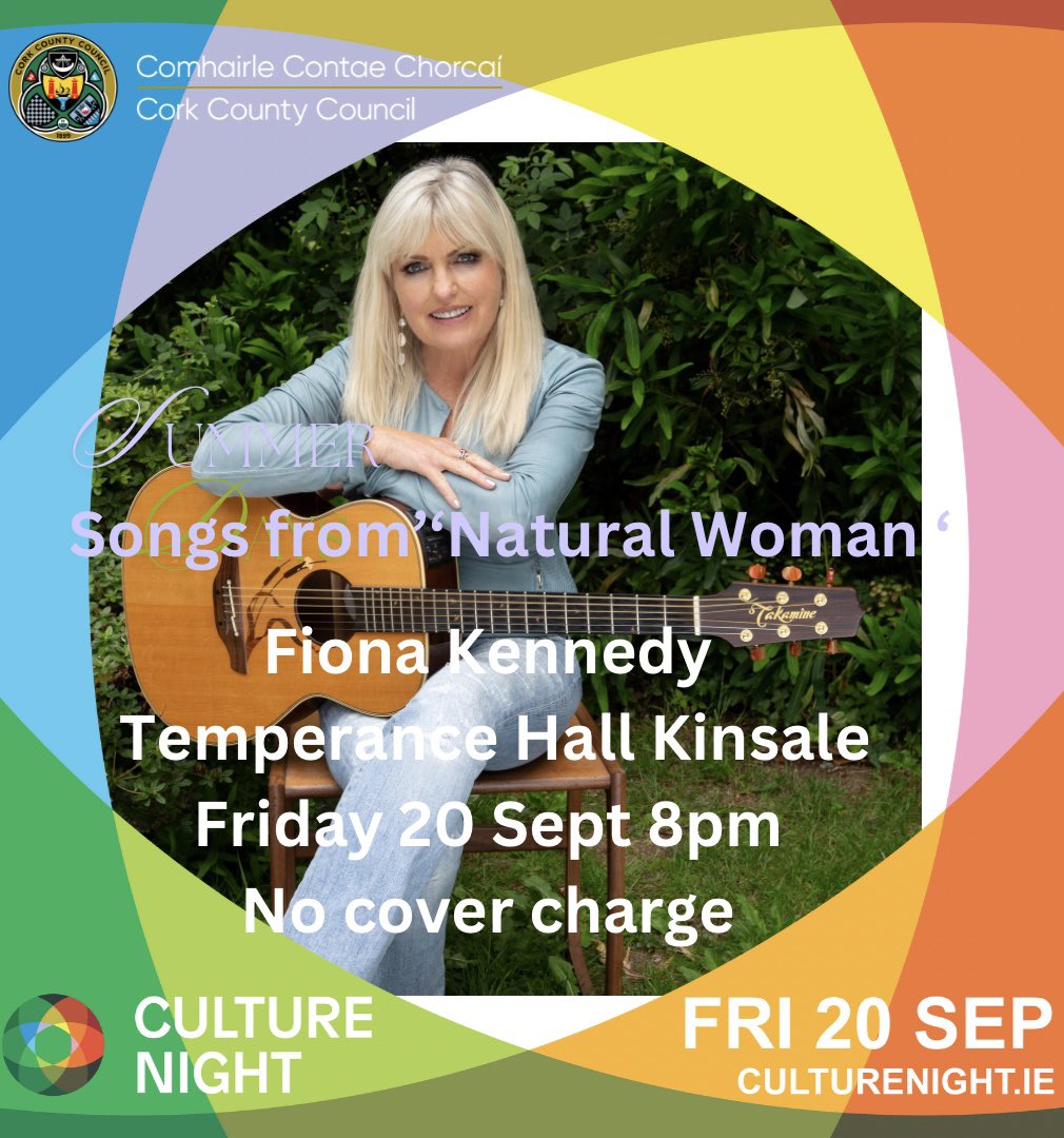 Kinsale will be alive with creativity on <a href="/CultureNight/">Culture Night</a> ! I’ll be performing some of my own work at a free short concert in the Temperance Hall at 8pm.. One night for all! <a href="/CorkCountyArts/">Cork County Arts Office</a> <a href="/Corkcoco/">Cork County Council</a> <a href="/KinsaleOnline/">Kinsale Online</a> <a href="/WordsByWater/">KinsaleLitFestival</a> <a href="/HotelKinsale/">Kinsale Hotel & Spa</a> #oíchedarsáile