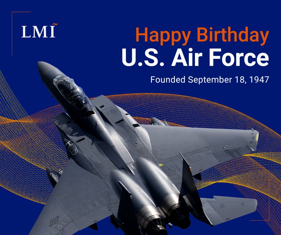 LMIsolutionscom's tweet image. Today, we join the @usairforce in celebrating its 77th birthday.

“We are thrilled at LMI to bring our expertise, proven analytic tools, and processes and to continue to deliver superior logistics support to our Air Force partners.”

// #NewSpeedOfPossible #USAF #AirPower //