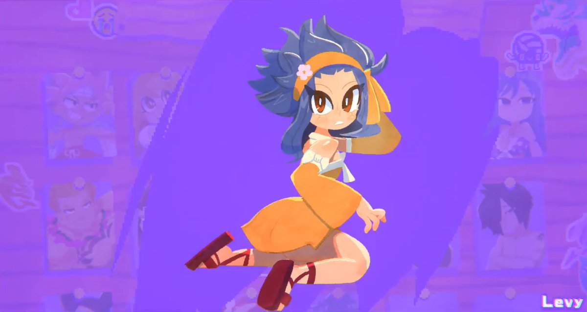 Gajeel and Levy full appearance in Fairy Tail Beach Volleyball Havoc