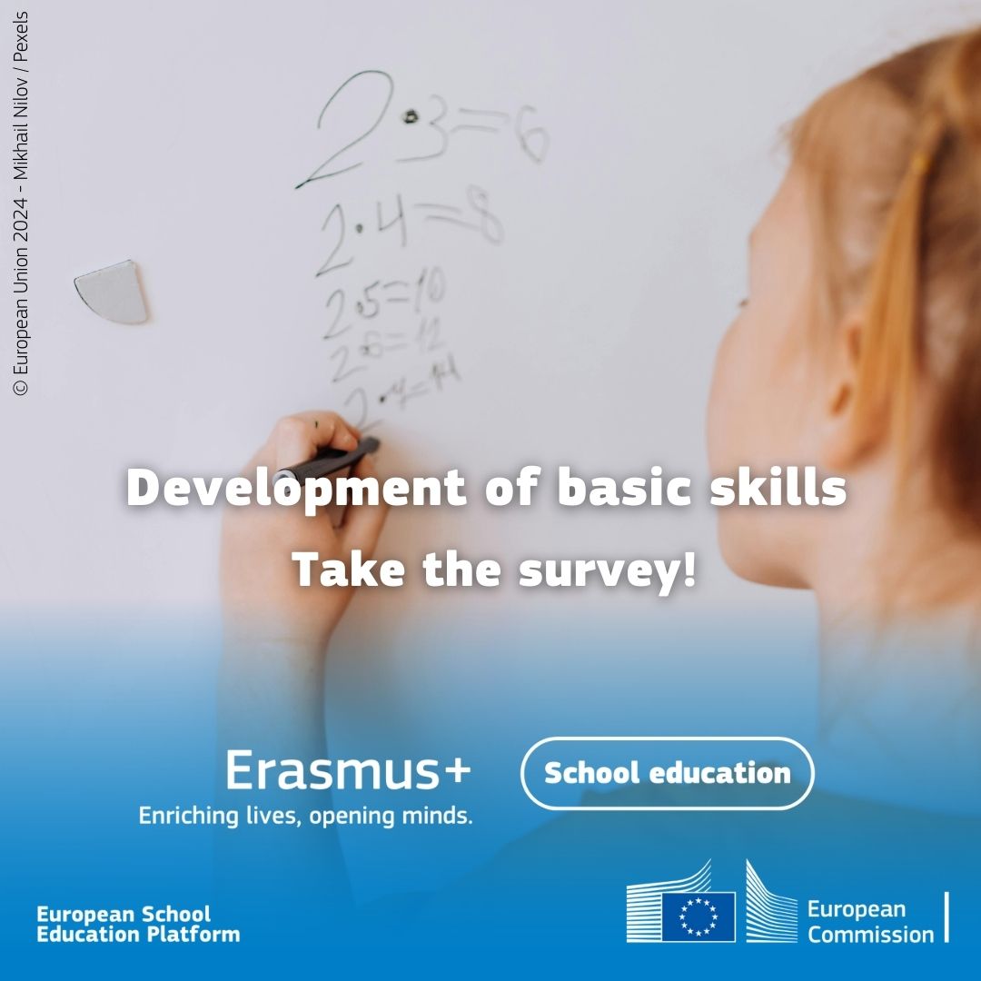 ✍️ Έχετε λόγο για το μέλλον της εκπαίδευσης!
Μοιραστείτε τις απόψεις σας σε αυτή την έρευνα σχετικά με την ανάπτυξη των βασικών δεξιοτήτων μέχρι την 1η Οκτωβρίου 2024 👉bit.ly/4cQiSda
#EUSchoolEducation