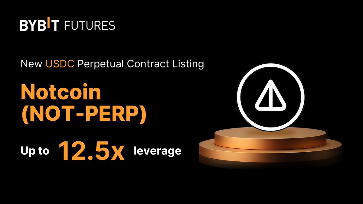 Bybit_Official's tweet photo. 🚀 #NOT-PERP USDC Perpetual Contract is now Live on #Bybit!

Trade with up to 12.5x Leverage. Available on Bybit Trading Bot - Futures Grid, Futures Martingale and Futures Combo.

📈 Trade $NOT-PERP: https://t.co/Nm2YaoNBnk

#BybitTrading #BybitContracts https://t.co/IYOQTI0Wrv