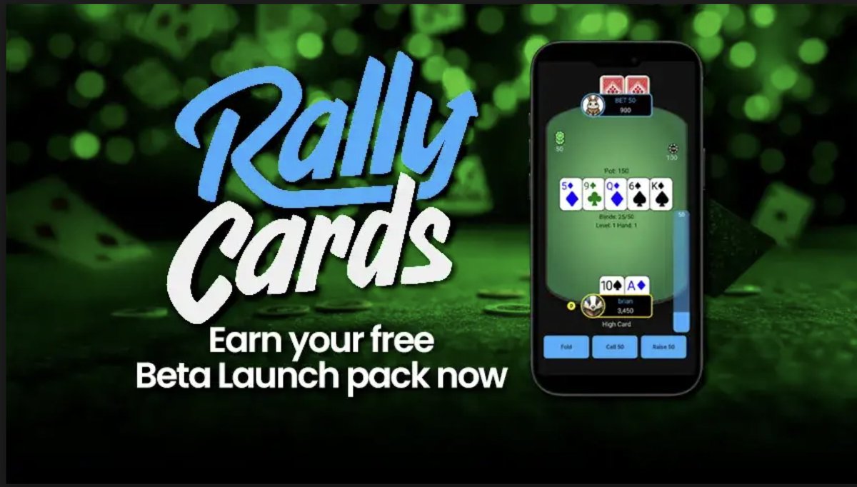 Online poker sucks! We're here to fix it. 

🃏 Play lightning-fast poker tournaments for real prizes! 🏆 

🚀 Join our Beta launch mission with <a href="/Metaverse_HQ/">Metaverse HQ</a>! 

🎁 50 lucky winners get a FREE Beta Pack of Rally Cards!

app.mvhq.io/missions/rally…