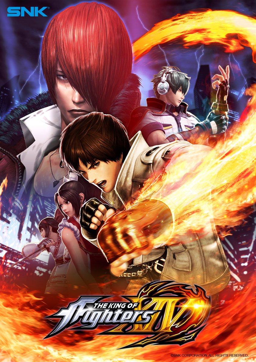 KOFstudio_en's tweet photo. Check out more KOF poster art from throughout the series' history‼️
Today’s poster art is from the spectacular KOF XIV 🌩️
#KyoKusanagi #IoriYagami #Shunei #MaiShiranui #Nakoruru

#KOF30th #KOF https://t.co/ArYyRhcXSj