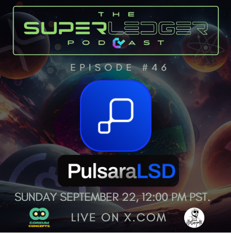 txconcepts's tweet photo. Tune in this Sunday on @Superledgerpod as we get a update from @pulsara_io and the new Liquid Staking Protocol on @CoreumOfficial
Set your reminder here π
https://t.co/ff2PoKItxj https://t.co/jX5NCk2INH