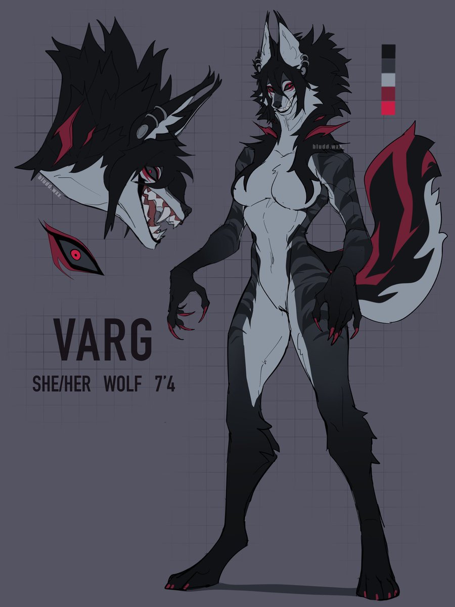 I got my toothy fursona🐺