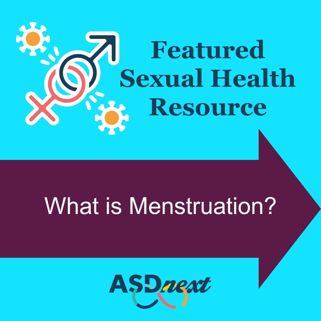 #September is #SexualHealthAwarenessMonth. It's important to understand your body and meet regularly with your doctor. Check out this #ASDNext resource to learn more about #Menstruation: cstu.io/0e51c9

#ASERT #Neurodiversity #StayHealthy #SexualHealth