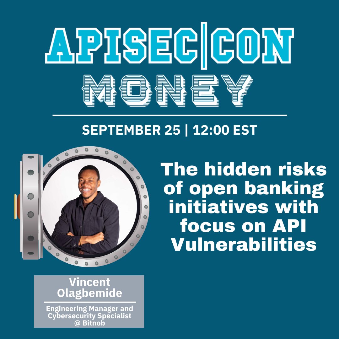 apisecu's tweet image. APISEC|CON Money session: The hidden risks of open banking initiatives with focus on API Vulnerabilities
Register: conf.apisecuniversity.com