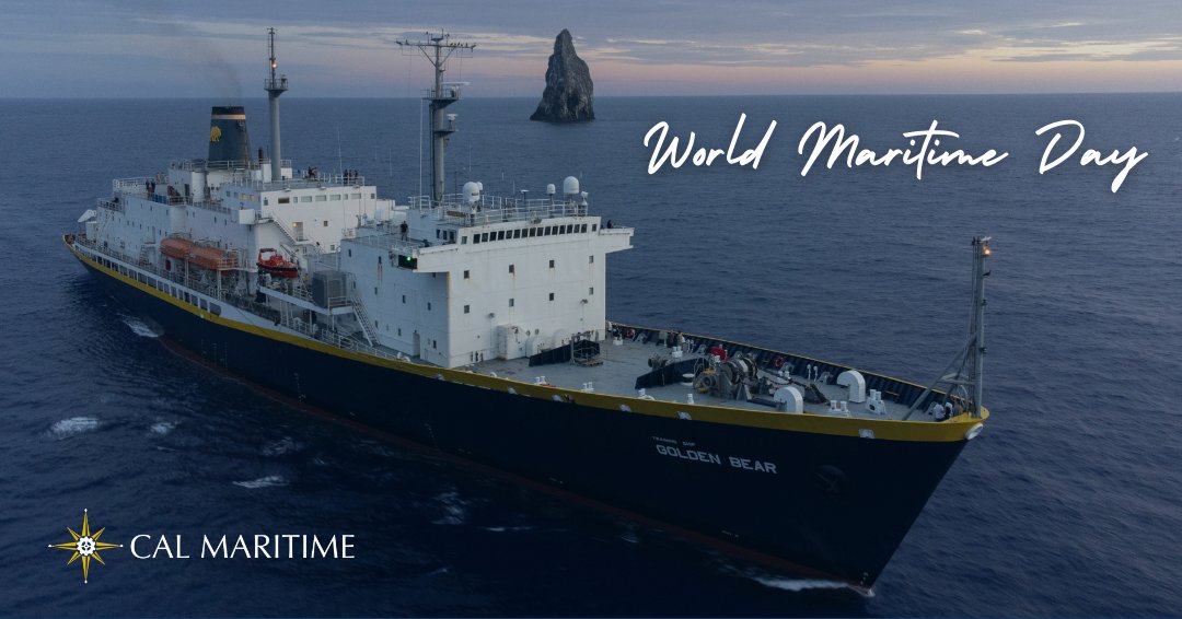 Happy #WorldMaritimeDay! Cal Maritime is committed to providing the highest quality licensed officers and personnel for the merchant marine and maritime related industries. 🌊⚓️🌎⚙️ #calmaritime #maritimeimpact <a href="/IMOHQ/">International Maritime Organization</a> <a href="/DOTMARAD/">DOT Maritime Administration</a> 

📸 Photo Courtesy of Cadet Henry Bragg ('23)