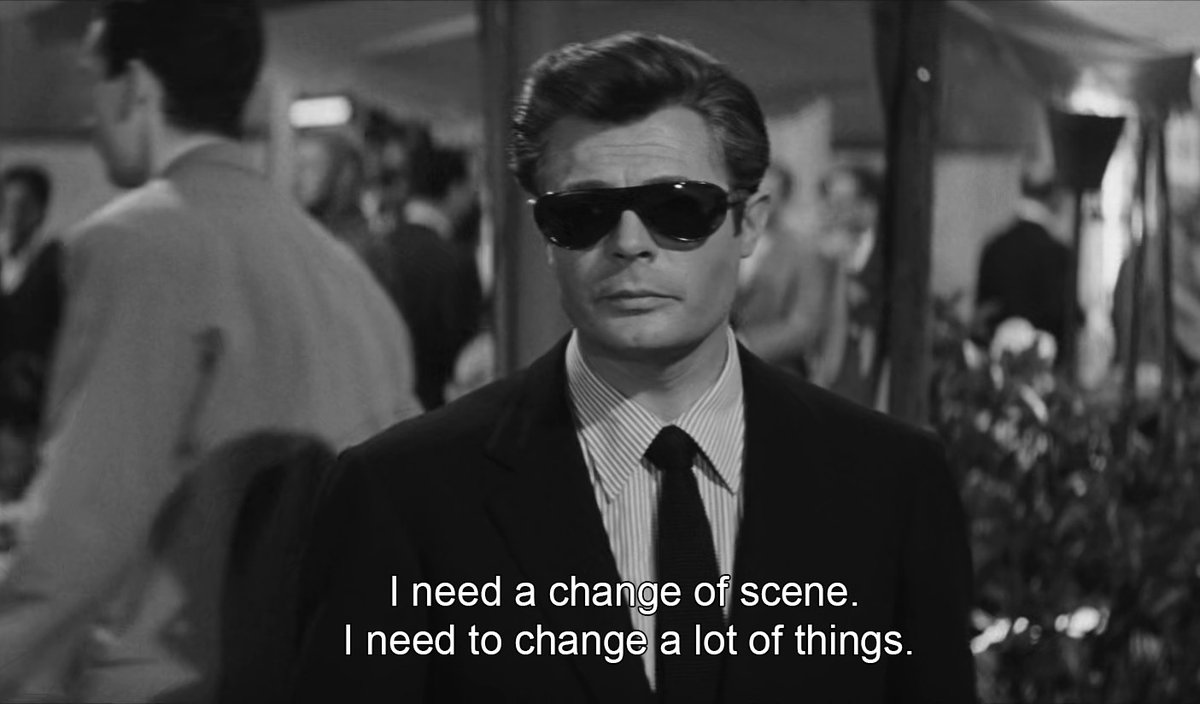 DannyDrinksWine's tweet photo. La dolce vita (1960)
Director: Federico Fellini https://t.co/OJLwQZL2Xr