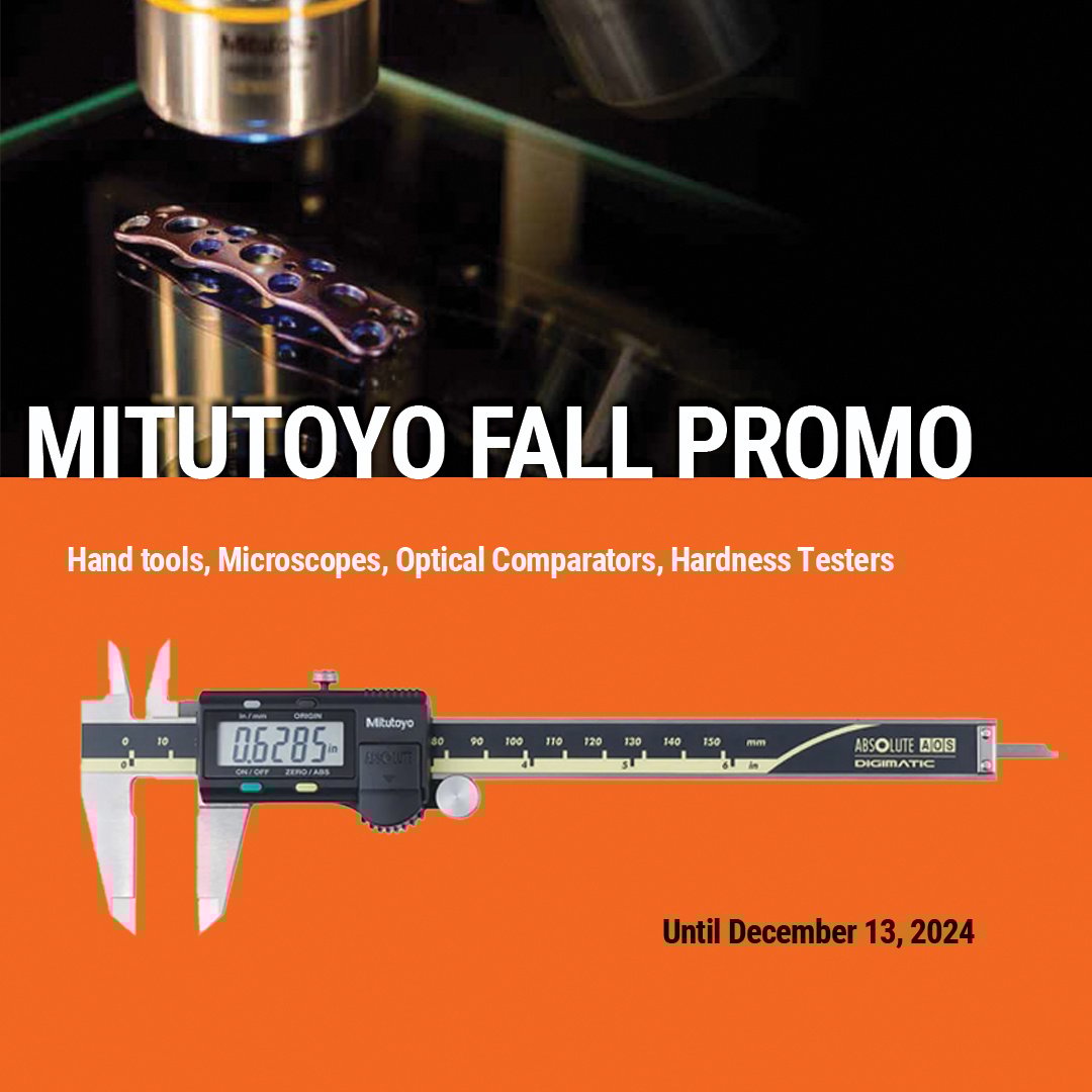 Get up to 33% off on popular Mitutoyo precision tools until December 13, 2024! Select items include free shipping, installation, and calibration. #mitutoyo #msiviking #Metrology #fall #innovation 

hubs.ly/Q02PPVt_0