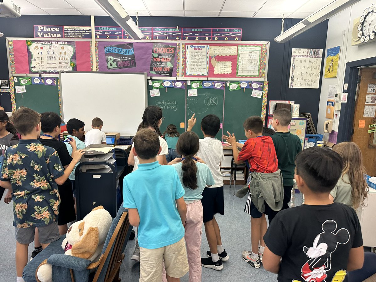 Who said Math isn’t fun? Our fifth grade students in Ms. Cecchines class are having a relay race while practicing their Math skills in IXL! <a href="/Neyda_Evans/">Neyda Evans</a> <a href="/MSD_Caputo/">Vincent Caputo</a> <a href="/DrTaniaHerzog/">Tania Herzog</a> <a href="/NatalieFranzi/">Natalie Franzi Dougherty</a>