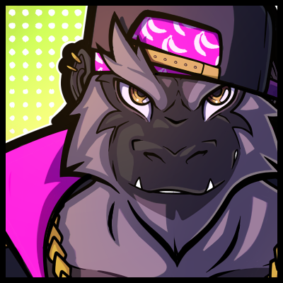 FerrelWarden's tweet image. Quick character design/icon for @BrixtonGorilla. 
Working on a species I hadn&apos;t before really pushed me out of my comfort zone. It helped bring some of my joy for drawing back!
