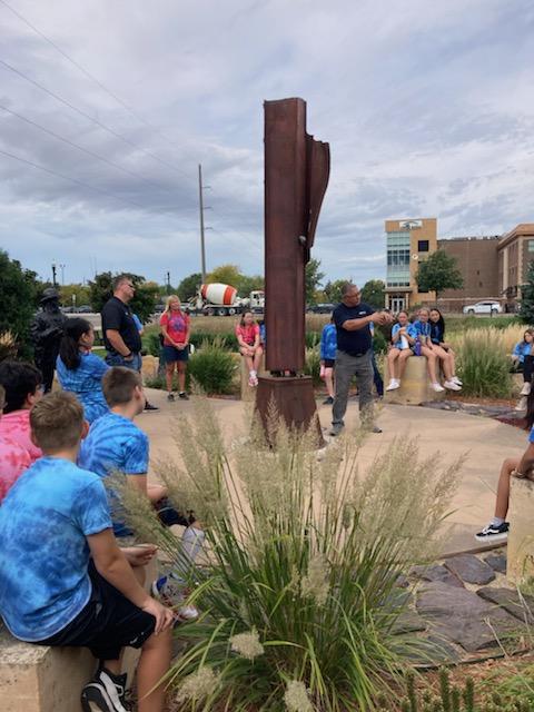 TMBElementary's tweet image. 6th graders at the Marshall Museum.
