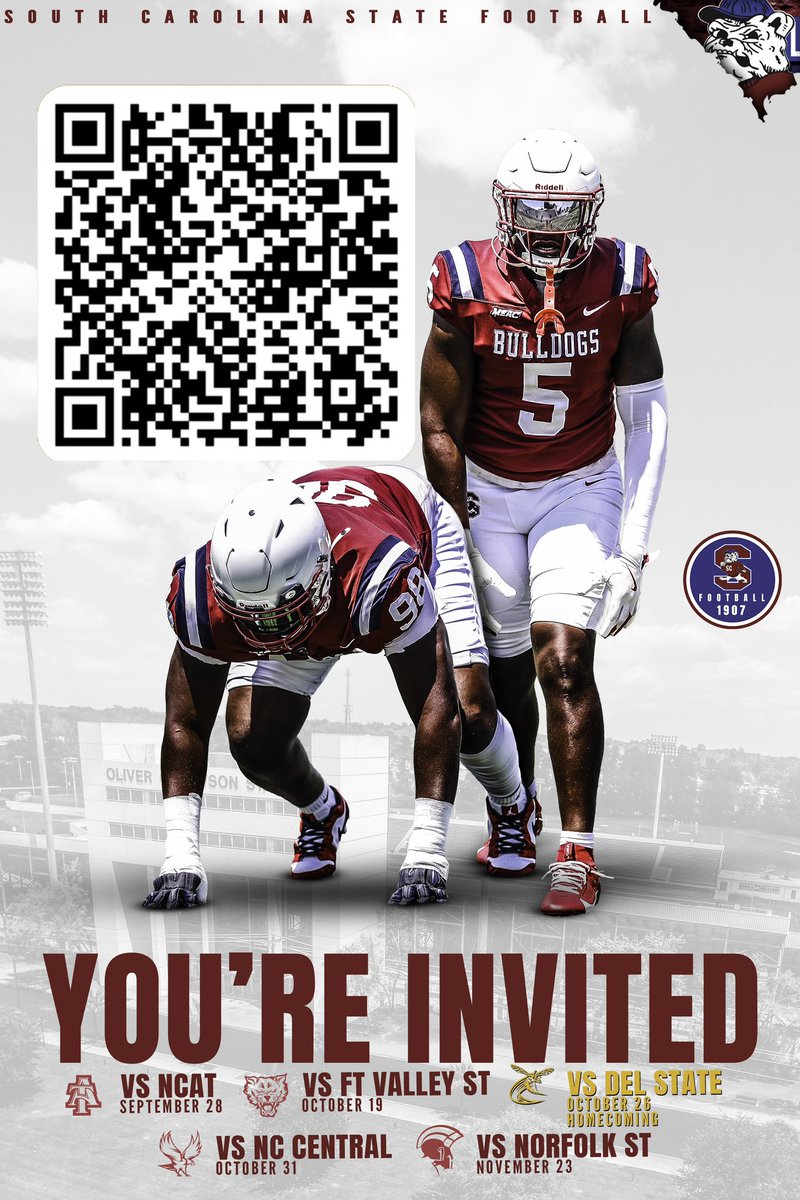 Uziah Dunbar (@uziahdunbar) on Twitter photo Proud to announce I will be at South Carolina state on September 28th for a game day visit!!
<a href="/CoachCParrott/">Coach Chris Parrott</a>
<a href="/Juan_sease53/">DeJuan sease</a>
<a href="/coachtarmstrong/">Coach Tristain Armstrong</a> Proud to announce I will be at South Carolina state on September 28th for a game day visit!!
<a href="/CoachCParrott/">Coach Chris Parrott</a>
<a href="/Juan_sease53/">DeJuan sease</a>
<a href="/coachtarmstrong/">Coach Tristain Armstrong</a>