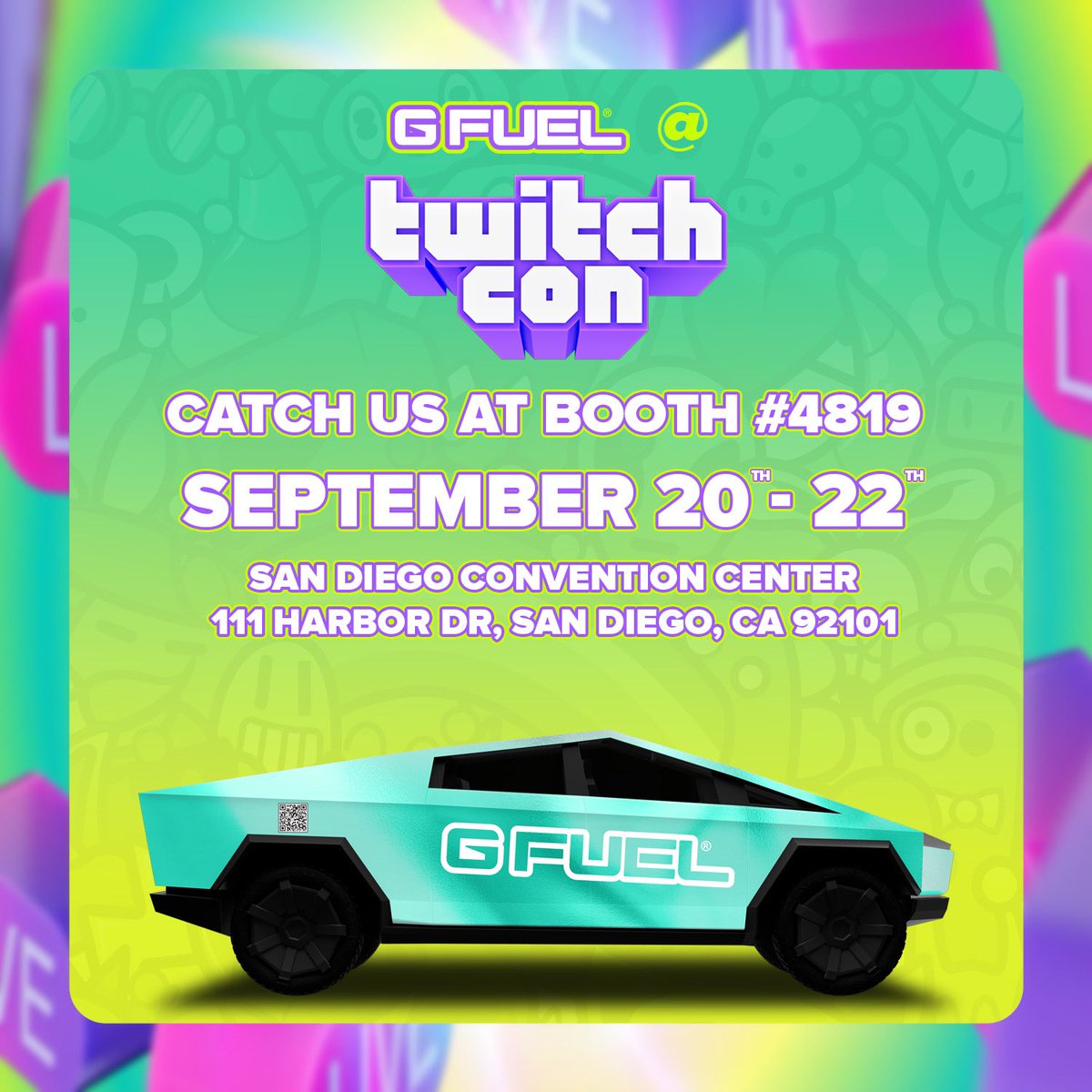 GFuelEnergy's tweet photo. 💜 RT IF U LUV #TwitchCon, #GFUEL AND AMAZING PEOPLE! https://t.co/yqYfUv9TMI
