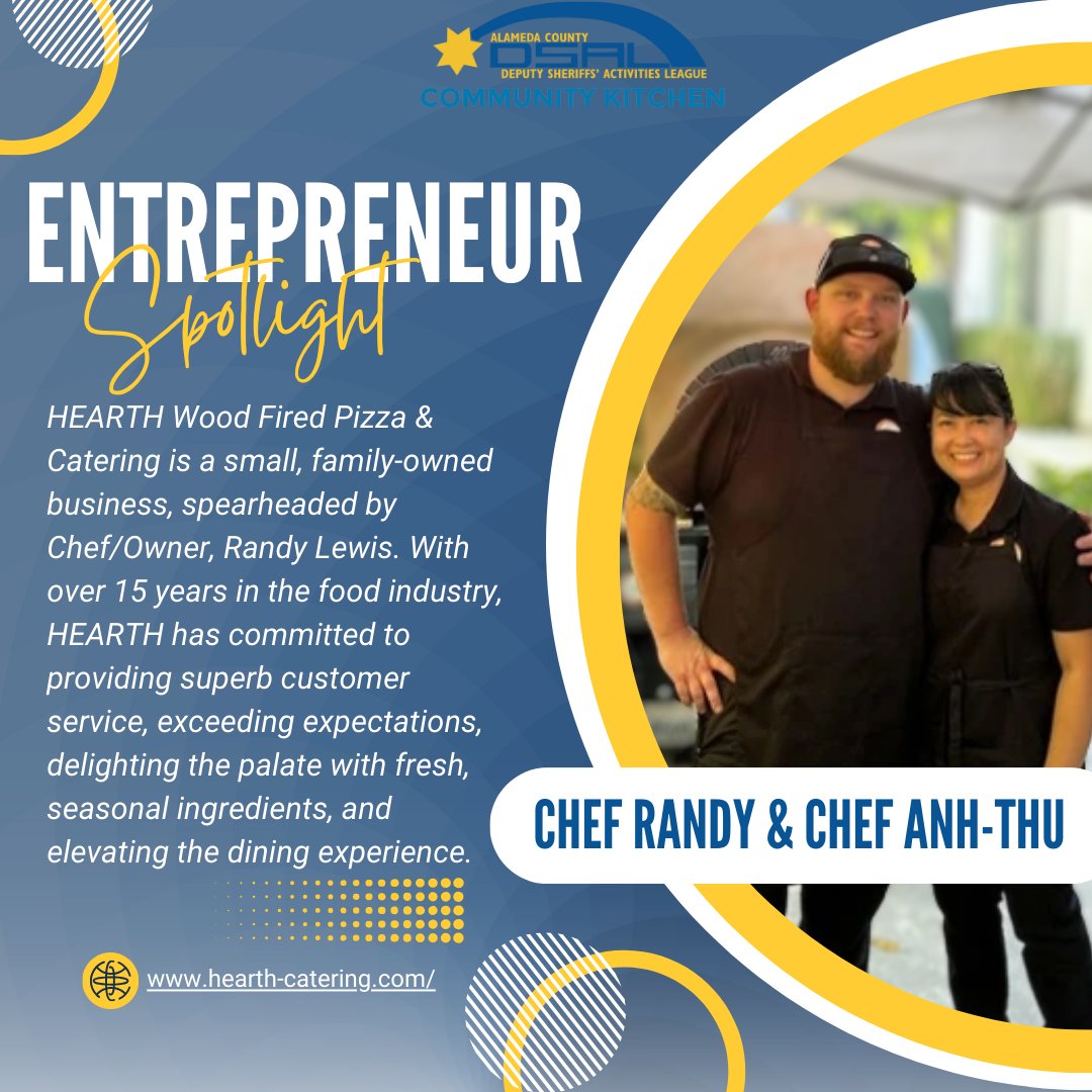 ⭐DSAL Community Kitchen Entrepreneur Spotlight⭐

🍕 HEARTH Wood Fired Pizza &amp; Catering 🍕 @hearthwoodfiredpizza

To learn more info about Chef Randy and his business please visit hearth-catering.com

#DSALStrong #Community #DSALCommunityKitchen #SmallBusinessSupport