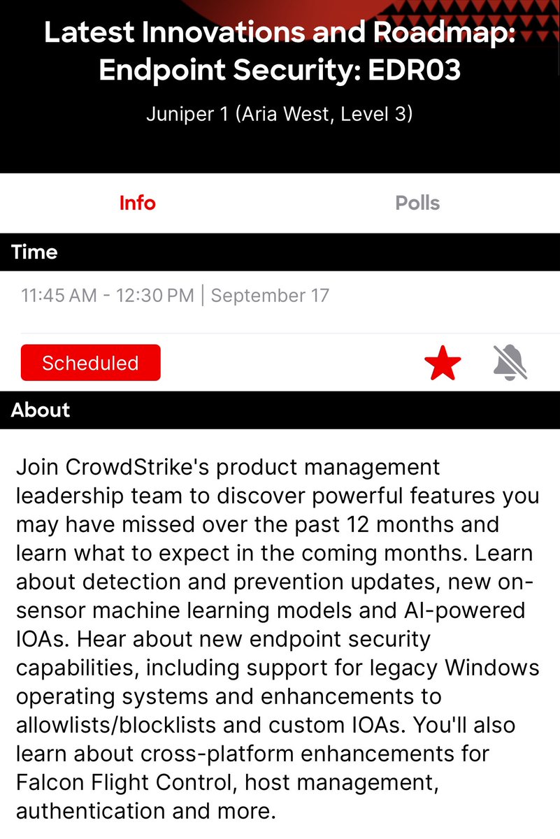 Thrilled to share our Endpoint Security updates and future plans with a packed audience <a href="/CrowdStrike/">CrowdStrike</a> #FalCon2024 !
Thanks to all who attended!