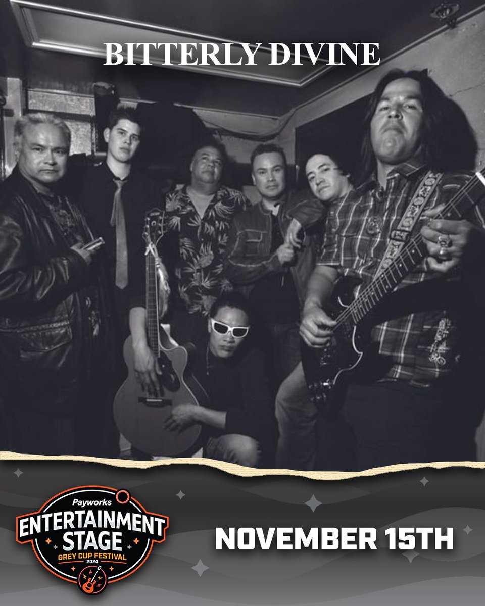 Grey Cup Festival Artist Feature: <a href="/BitterlyDivine/">Bitterly Divine</a> 

📍 <a href="/Payworks/">Payworks</a> Entertainment Stage at <a href="/saveonfoods/">Save-On-Foods</a> Street Festival
📅 Friday, November 15
🕐 5:00pm – 5:45pm
🎟️ FREE

#GreyCupFestival #CoupeGrey #Vancouver