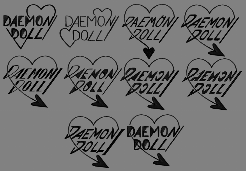 while i'm at it i found some wip character &amp; logo concepts... there are more but they are absolutely not presentable LMAO