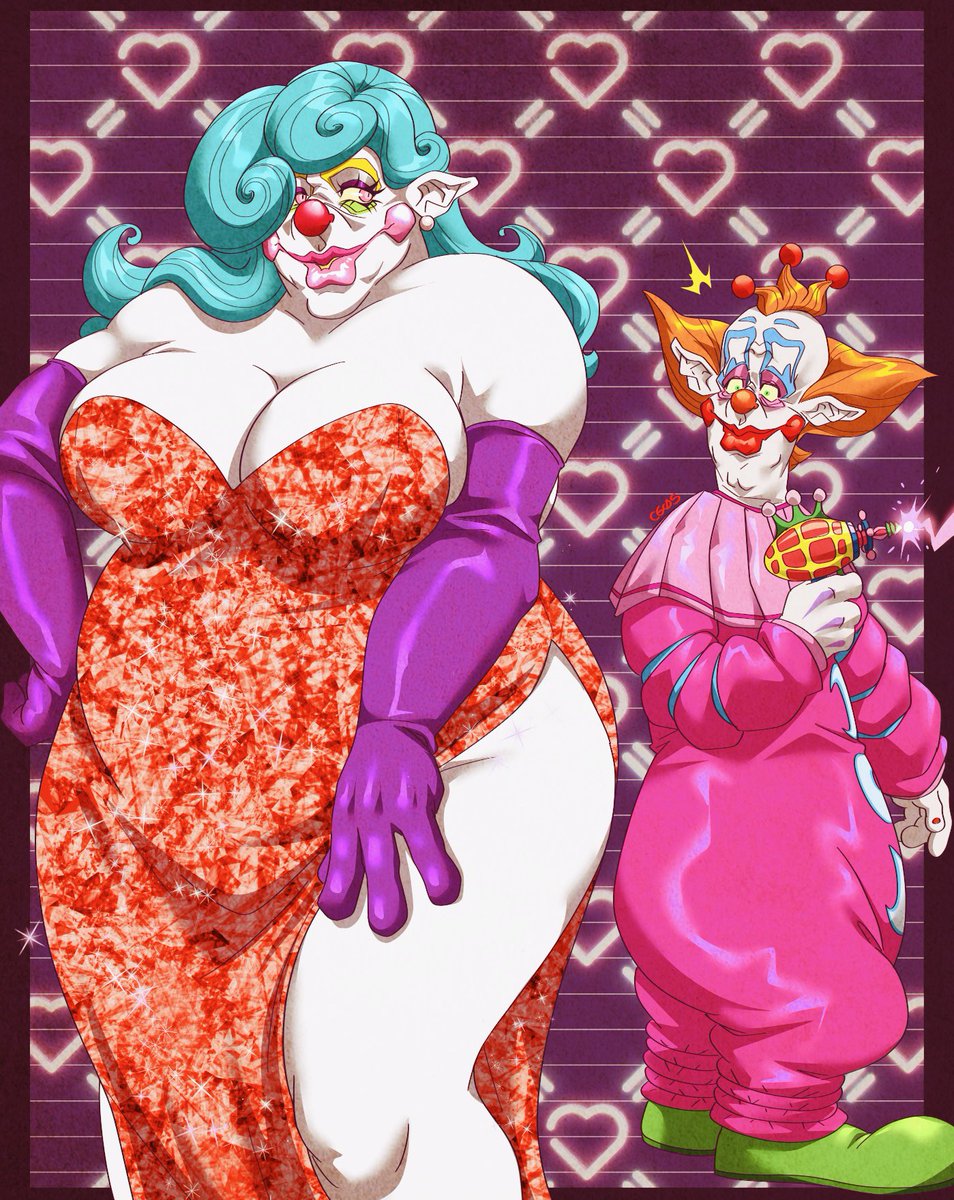 cageyshick's tweet photo. Talls and Slim with their lovely klown ladies!
#Killerklownsfromouterspace #Killerklowns #KKFOS #Talls #Slim #Fancharacters #OCs #Violette #Petals #Arttrades #Fanart https://t.co/85ftmXKWyR