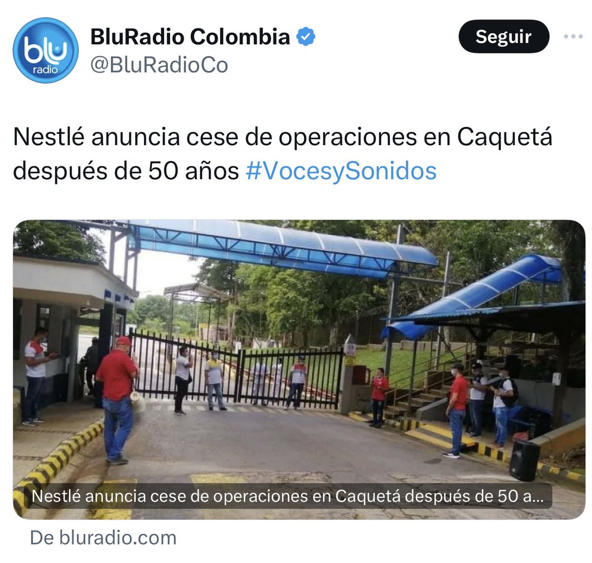 MeDicenWally's tweet image. Esta mañana varios medios salieron a decir que Nestlé cerraba sus operaciones en Caquetá. En sus trinos o titulares no ponen que esto era una decisión empresarial que venía desde el año 2020 cuando Duque era Presidente. 

Así malintencionadamente hacen creer en el imaginario…