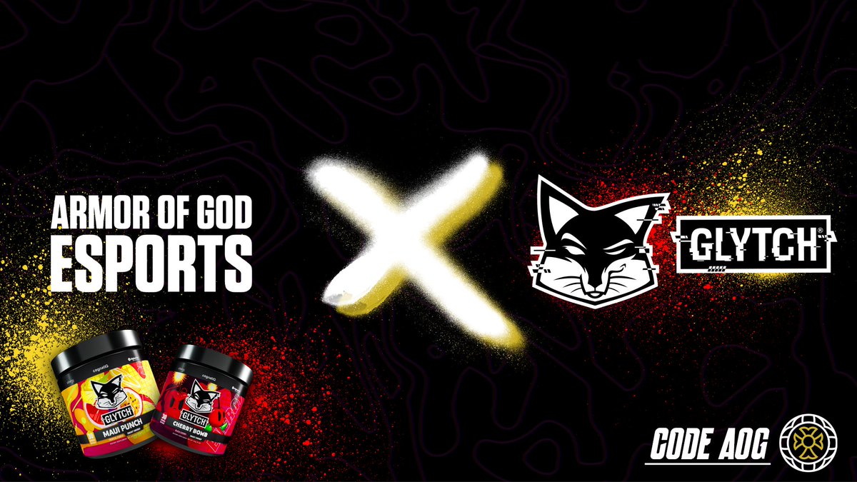 Yo, AOG Fam!

Don't forget to use code AOG for your <a href="/GLYTCHEnergy/">GLYTCH Energy</a> SWEEEET discounts.

🦊

#ARMOREDUP #AOGWIN #AOGFAM