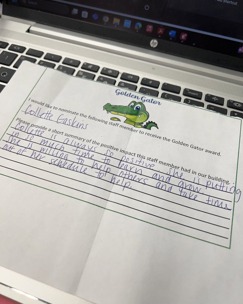 In passing, one of my coworkers said every time I see you, you always have a smile on your face. My response was, “What can I say? I am just happy to be here!” #glenmargators 🐊 #gatorgoals #teambcps #BetterTogether 💛💚  #goodvibes 💚💛