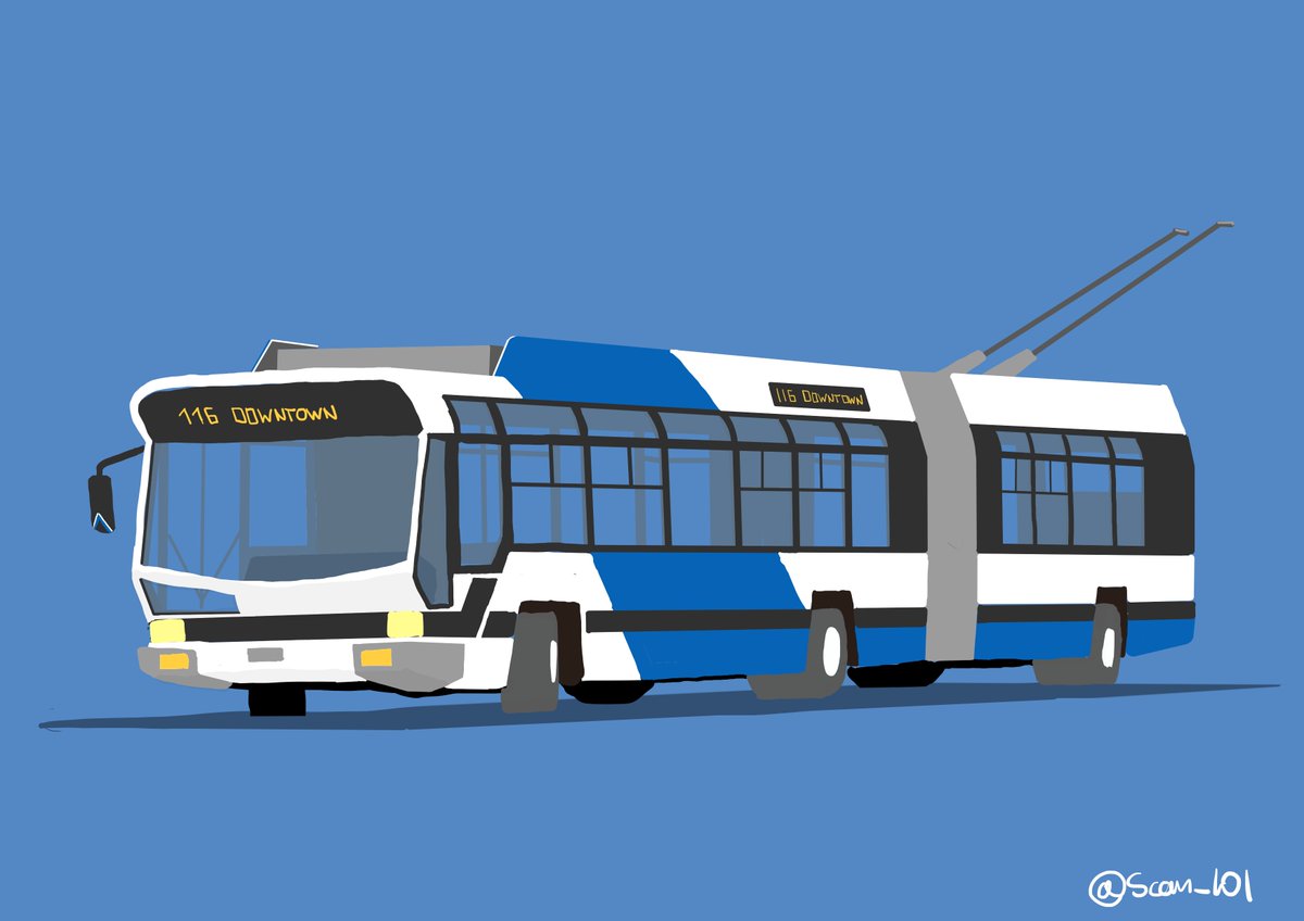 Scan_101's tweet image. Something lighter as i momentarily have little free time
I present, THE TROLLEYBUS