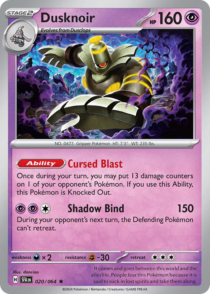 Cards like Snorlax, Unfair Stamp & Iron Hands are annoying but i truly  think Dusknoir was a mistake, this card has easily become my least  favourite card in the format