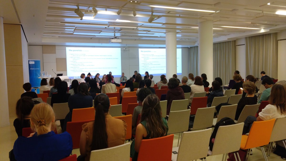 Carey Ming-Li Chen (@carey_mlchen) on Twitter photo This year's <a href="/Women_SciPolicy/">WomeninSciencePolicy</a> event at #sti2024 in Berlin entitled the theme "breaking the wall" by inviting six amazing panelists from sectors in science system to share their experiences in practical world and also to show the career paths to junior researchers in this field. This year's <a href="/Women_SciPolicy/">WomeninSciencePolicy</a> event at #sti2024 in Berlin entitled the theme "breaking the wall" by inviting six amazing panelists from sectors in science system to share their experiences in practical world and also to show the career paths to junior researchers in this field.