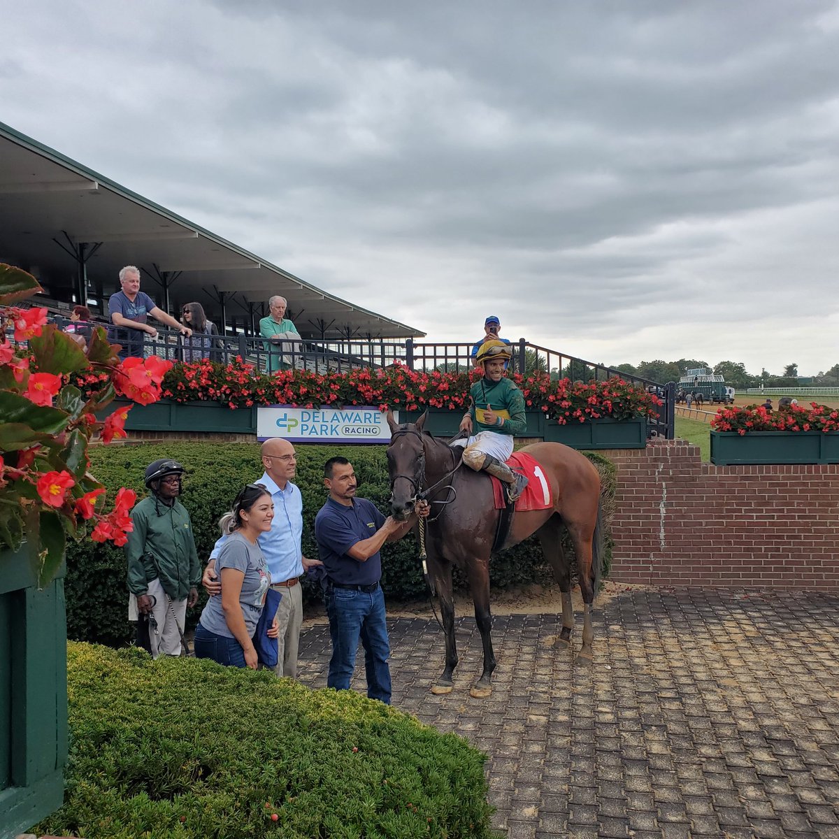 Saddles and Sulkies (@sadandsulk) on Twitter photo Oh boy it's <a href="/clementstable/">Clement Racing Stable</a> in the Obeah Stakes <a href="/DelParkRacing/">Delaware Park</a> . <a href="/acacia_clement/">Acacia Courtney Clement</a> . Jock Jaime Rodriguez with his 4th win of the day. <a href="/CoachWeilbacher/">John Weilbacher</a> <a href="/weilbacher_tara/">Tara Weilbacher</a> <a href="/StantonSalter/">Stanton Salter</a> Oh boy it's <a href="/clementstable/">Clement Racing Stable</a> in the Obeah Stakes <a href="/DelParkRacing/">Delaware Park</a> . <a href="/acacia_clement/">Acacia Courtney Clement</a> . Jock Jaime Rodriguez with his 4th win of the day. <a href="/CoachWeilbacher/">John Weilbacher</a> <a href="/weilbacher_tara/">Tara Weilbacher</a> <a href="/StantonSalter/">Stanton Salter</a>