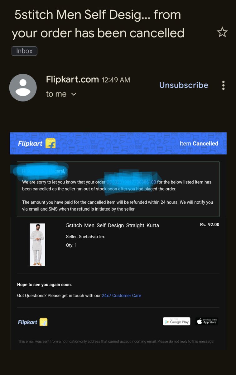 AppuRoy3's tweet photo. Another order cancellation now. Including this it's 4 orders cancelled.. Flipkart is not trustworthy now.. I'm uninstalling it. #boycotflipkart @Flipkart @flipkartsupport @FlipkartStories ... https://t.co/fq8QqnSJGp