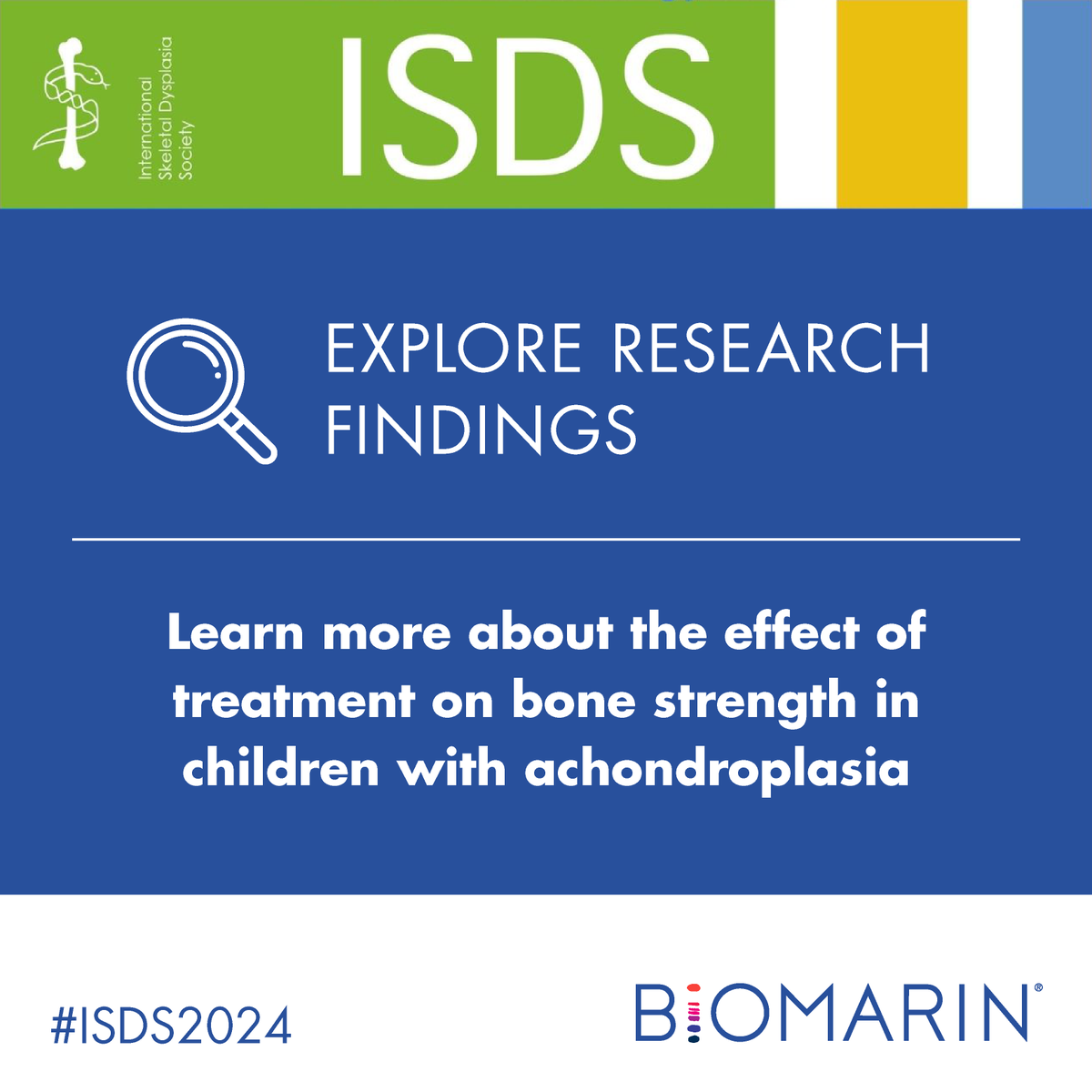 BioMarinMedical's tweet image. Data examining the effect of treatment on #BoneStrength in children with #achondroplasia will be presented at #ISDS2024. Learn more: bit.ly/4etglXs. This post is intended for US healthcare professionals only.