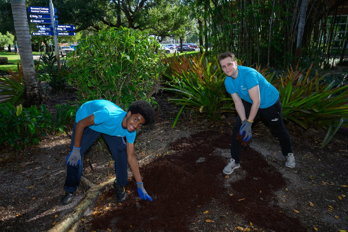 BrowardCollege's tweet photo. Nearly 100 volunteers helped make our Campus Beautification Day a success! 🌿 Thank you to everyone who gave their time to make A. Hugh Adams Central Campus shine as part of #PhilanthropyWeek. 💙 Learn more: https://t.co/iF5m8ppIm0 #BCProud #BCCares

@BCMediaRoom @BrowardCollAlum https://t.co/bfIzdgYSxK