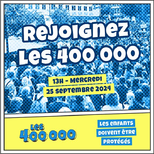 EFA a fait le choix de s’associer aux plus de 60 organisations,  associations et fondations qui ont rejoint le collectif « Les 400 000 »  (écho au nombre d’enfants qui ont besoin d’être protégés). 
adoptionefa.org/mobilisation-p…