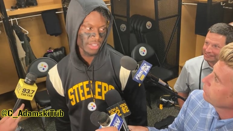 Steelers WR George Pickens gives QB Justin Fields praise during Wednesday’s media availability:

“He a dog, on and off the field. We’re confident in him. Me personally I’ve played with 4 different qb’s here. J’s the first one who can take over a game. We rockin’ with him.”